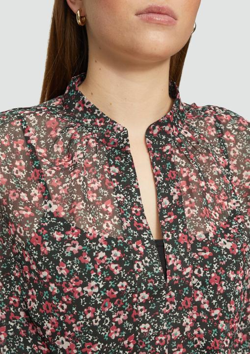 Produktbild S.Oliver Bluse Leicht transparente Chiffonbluse mit All-over-Print (54)