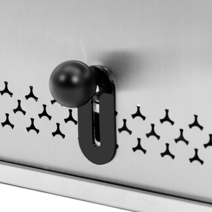 Produktbild Royal Catering Gastronomie-Toaster 4 Scheiben 1800 W Timer Krümelschublade Edelstahl
