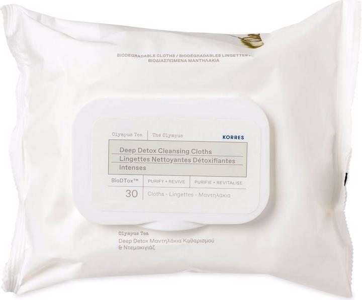 Image du produit Korres Tea Detox-Wipes 30 Stk. (Lingettes nettoyantes pour le visage)