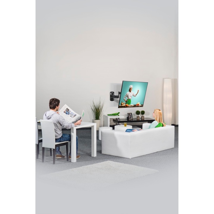 Produktbild Hama TV-Wandhalterung, schwenkbar, neigbar, ausziehbar, 66 cm (26") bis 25 kg (Wand, 25.98", 25 kg)