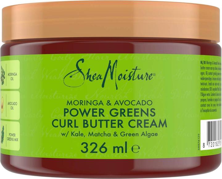 Productafbeelding Shea Moisture SheaMoisture Moringa & Avocado Power Greens Krulcrème 326ml (Haarcrème, 326 ml)