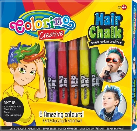 Productafbeelding Colorino KREATIVE haarkrijt voor kinderen BOYS 6 kleuren, 36988PTR (Veelkleurig, 36988 x)