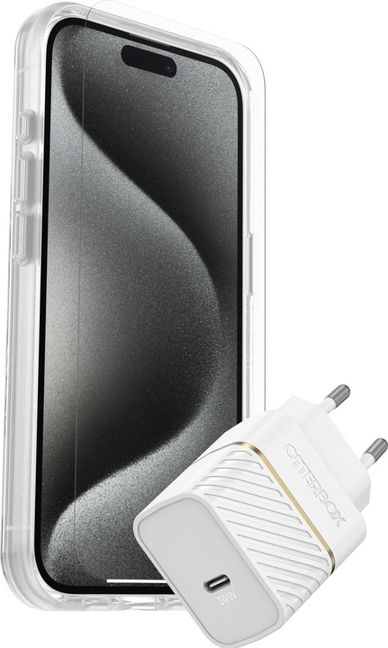 Produktbild OtterBox Protection + Power KIT - Starter Kit (Apple iPhone 15 Pro)