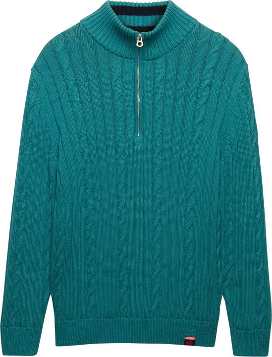 Produktbild Superdry Damen lässiger Strickpullover mit halbem Reissverschluss (M)