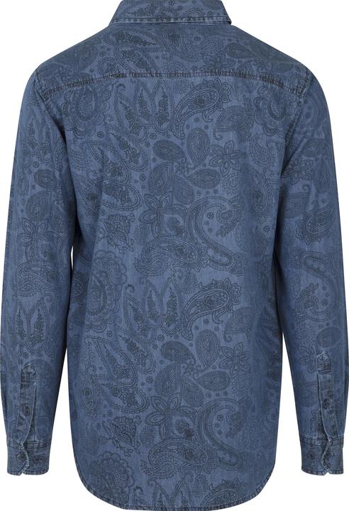 Produktbild Urban Classics Printed Paisley Denim Shirt (S)