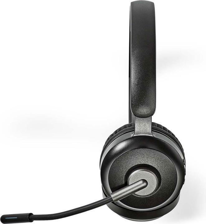 Image du produit Nedis Casque pour PC | Sur l'oreille | Stéréo | Bluetooth | Microphone pliable | Noir (Sans fil, USB-C)
