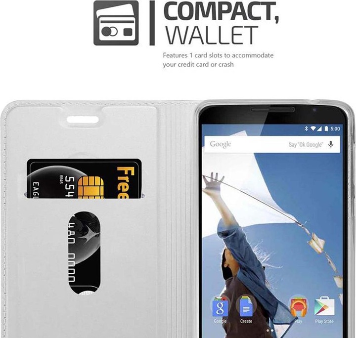 Produktbild Cadorabo Book Classy Style Cover (Google Nexus 6)