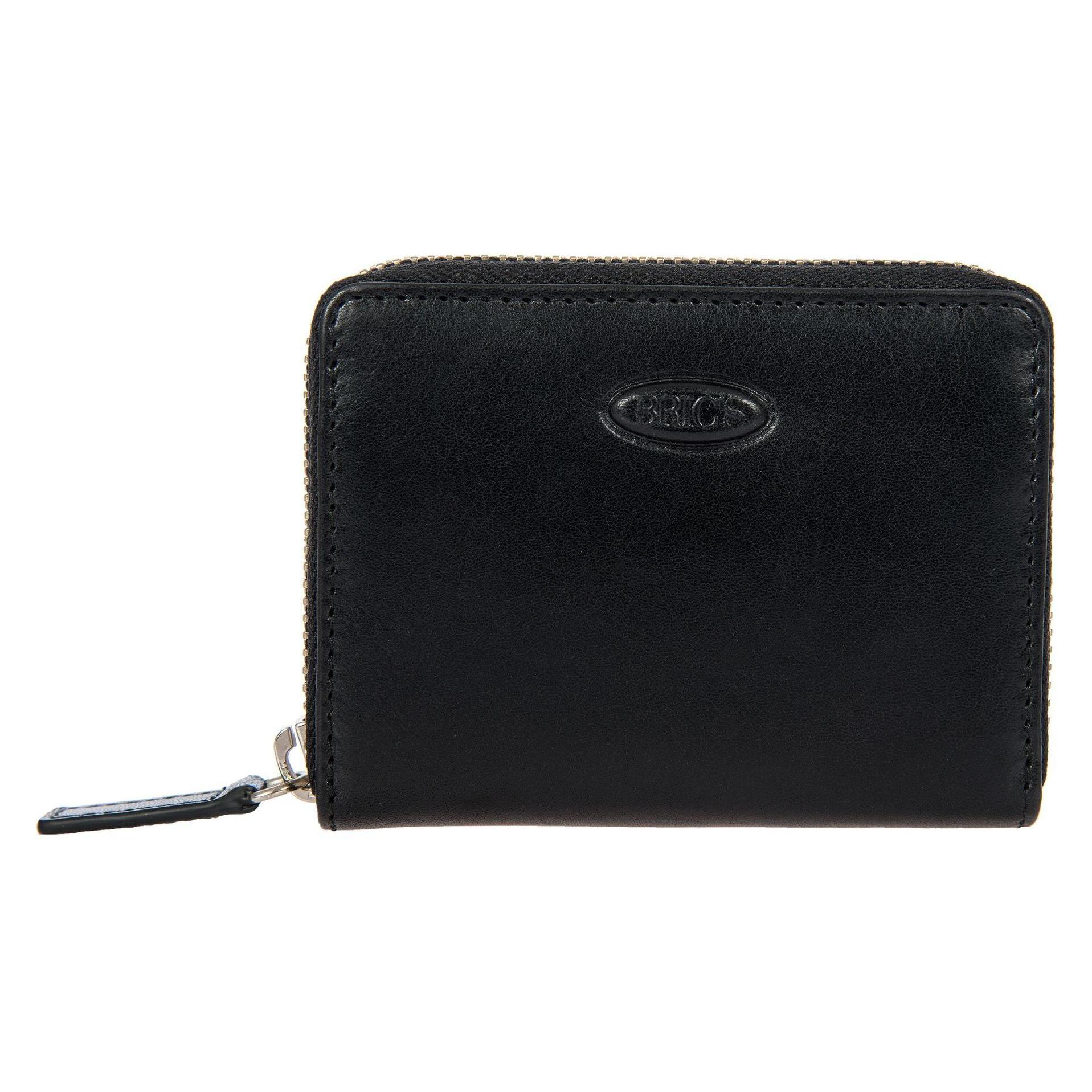 Brics, Herren, Portemonnaie, Monte Rosa Kreditkartenetui Rfid Leder 10, 5 Cm, Schwarz