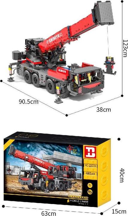 Actual product image Happy Build Mobile crane