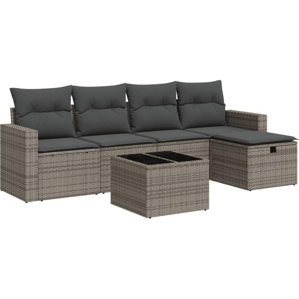 VidaXL, Gartenlounge, 10-tlg. Garten-Lounge-Set mit Kissen