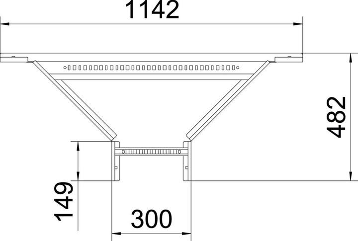 Actual product image OBO Bettermann Branch piece LAA 630 R3 FT attachment 60x300 f. Cabell.