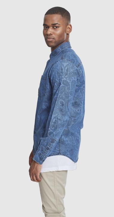 Produktbild Urban Classics Printed Paisley Denim Shirt (S)