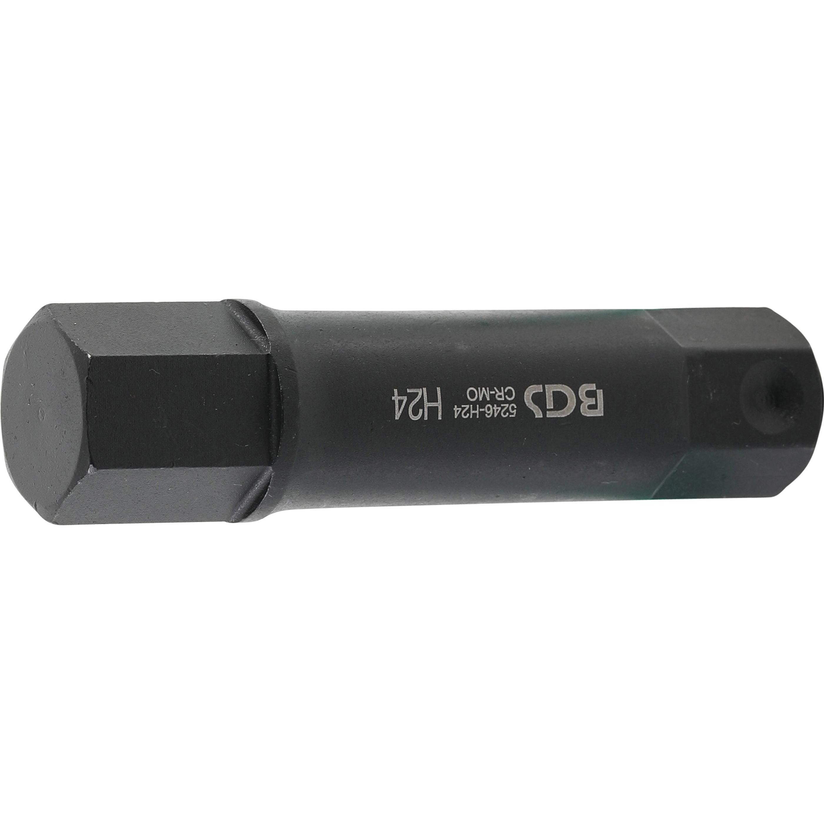 BGS, Bits, Bit Länge 100 mm Antrieb Aussensechskant 22 mm Innensechskant 24 mm (22 mm)