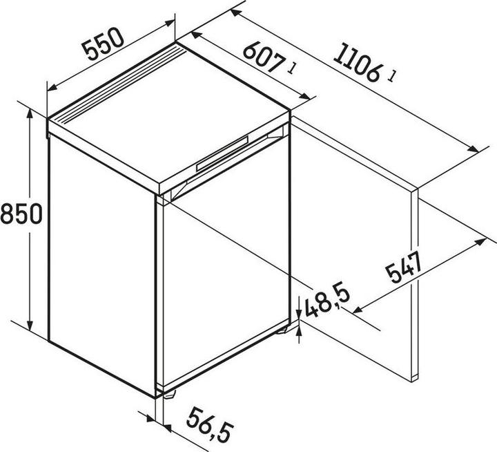 Actual product image Liebherr FNe1404-20 Pure NoFrost (Stand-alone, 93 l)