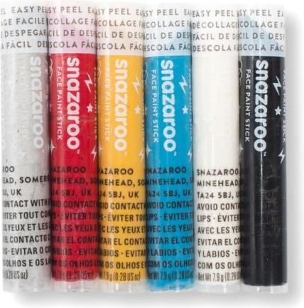 Immagine prodotto Snazaroo Accessori Matite trucco ragazzi, 6 pezzi