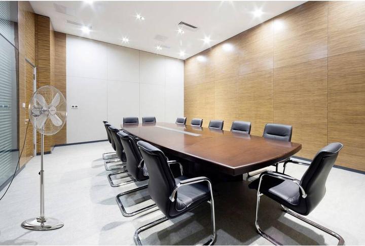 Produktbild Sygonix Standventilator 50 W (Ø x H) 445 mm x 1300 mm Chrome Schwenkbar, Höhen