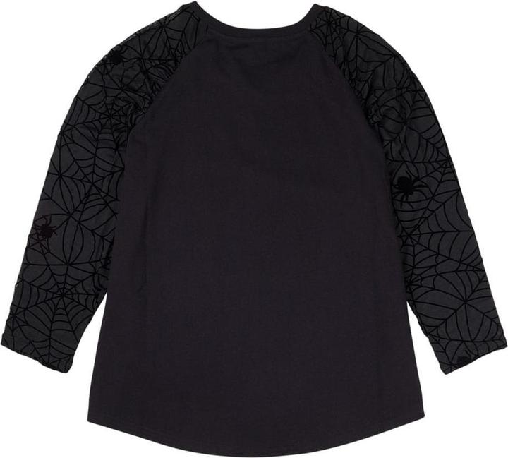 Actual product image Loungefly Elivira by Tee T-Shirt Unisex Shirred Raglan Size M (M)