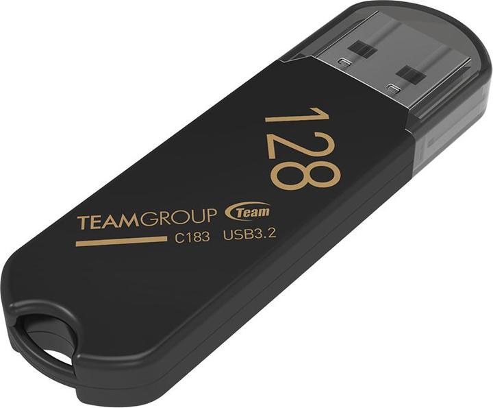 Actual product image Team Group TC1833128GB01 memory USB C183 128GB USB 3.0 Juodas (128 GB, USB-A)
