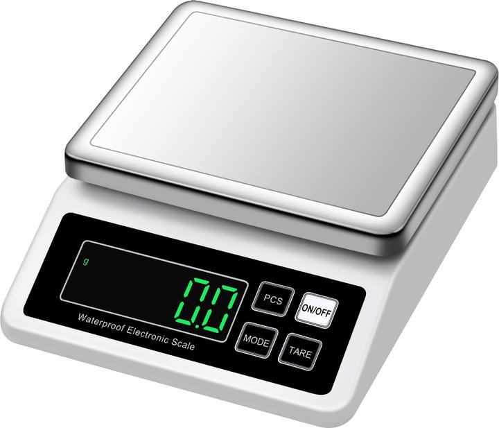 Swissdetector Balance électronique rechargeable numérique - 1g/15Kg - Blanc