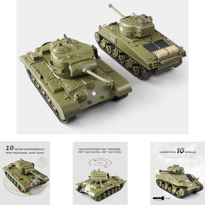 Produktbild Es-toys Heng Long RC Panzer Battle 2er Set 1:30