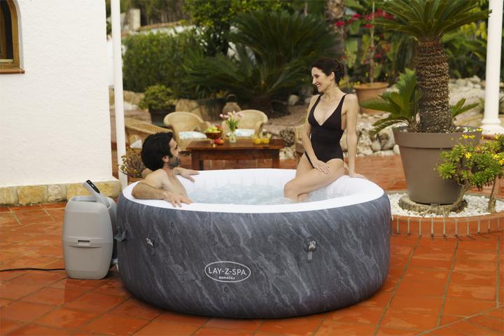 Produktbild Bestway WHP Boracay Airjet 180x66cm 120Düsen 4P. rund grau (4 Pers.)