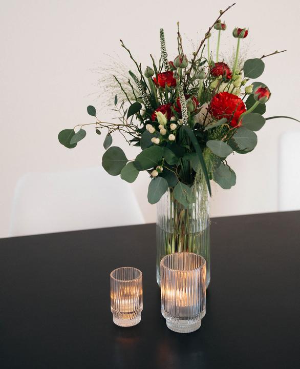 Image du produit Esmée Bougie chauffe-plat en verre avec rainures