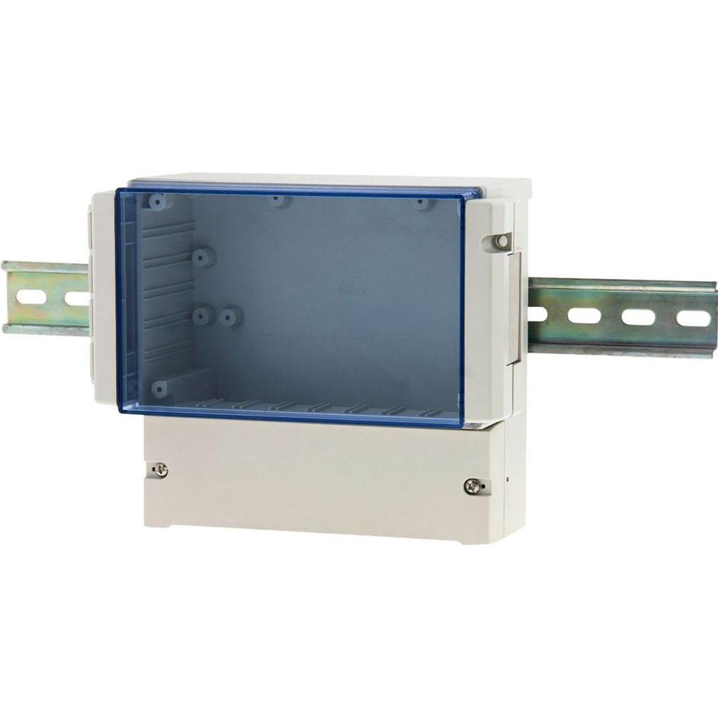 RND Components PCB-Gehäuse 296x158x281mm Grau/transparent blau ABS / Polycarbonat IP65 (Gehäuse), Elektronikzubehör + Ge...