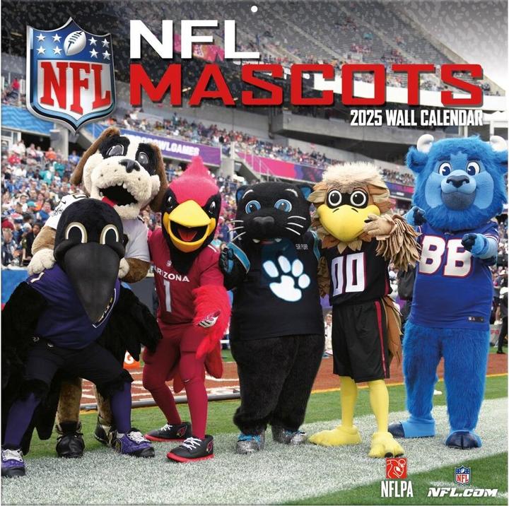 Actual product image NFL - Mascots - 30.5 x 30.5 cm Wall Calendar 2025 (30.5 x 30.5 cm)
