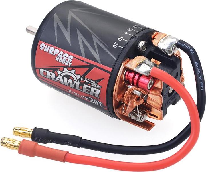 Actual product image Surpass Hobby Combo Crawler 1:10 540 Brushed Motor 16T 5-slot (13700RPM) mit 60A ESC
