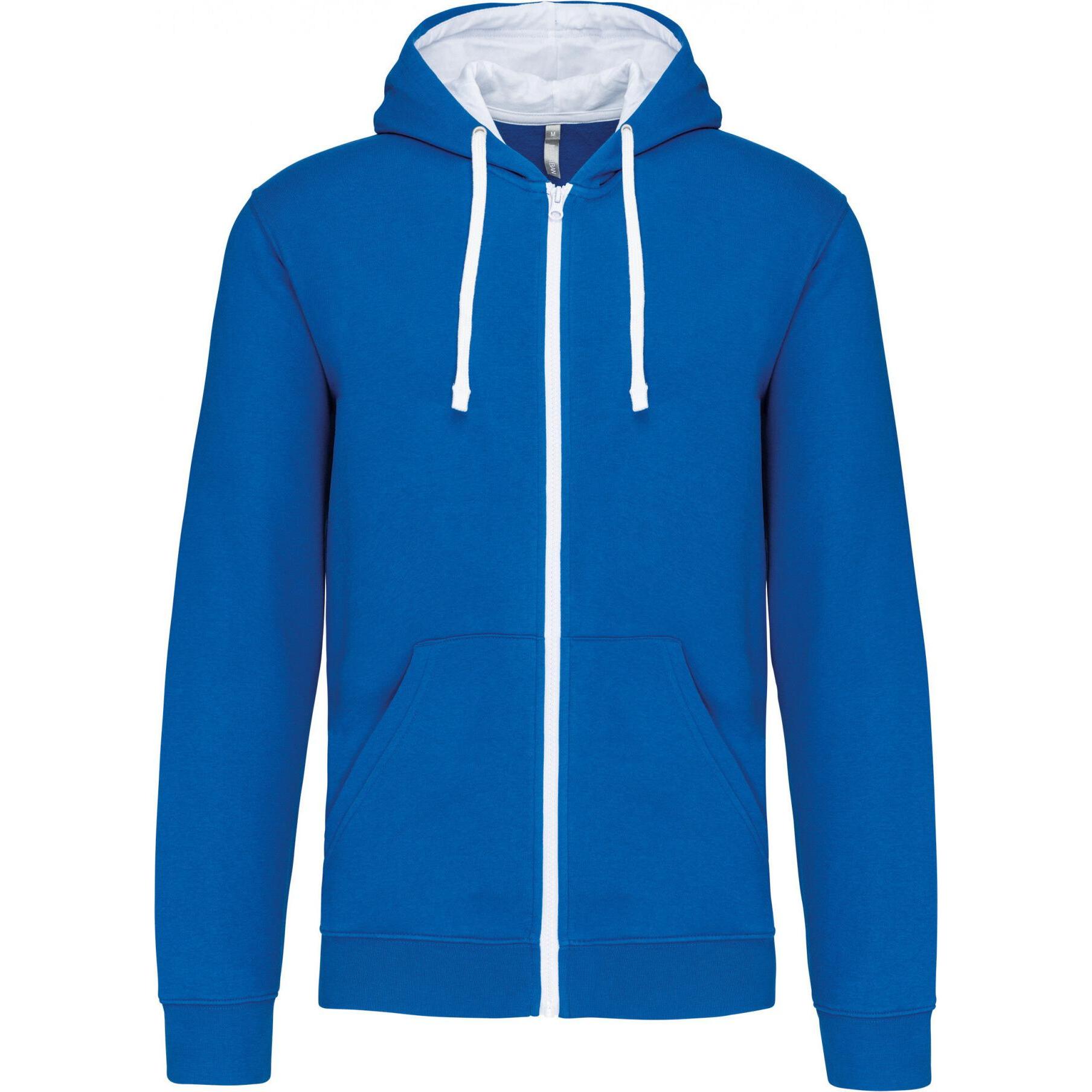 Kariban, Herren, Pullover, Kapuzenjacke, Blau, (L)