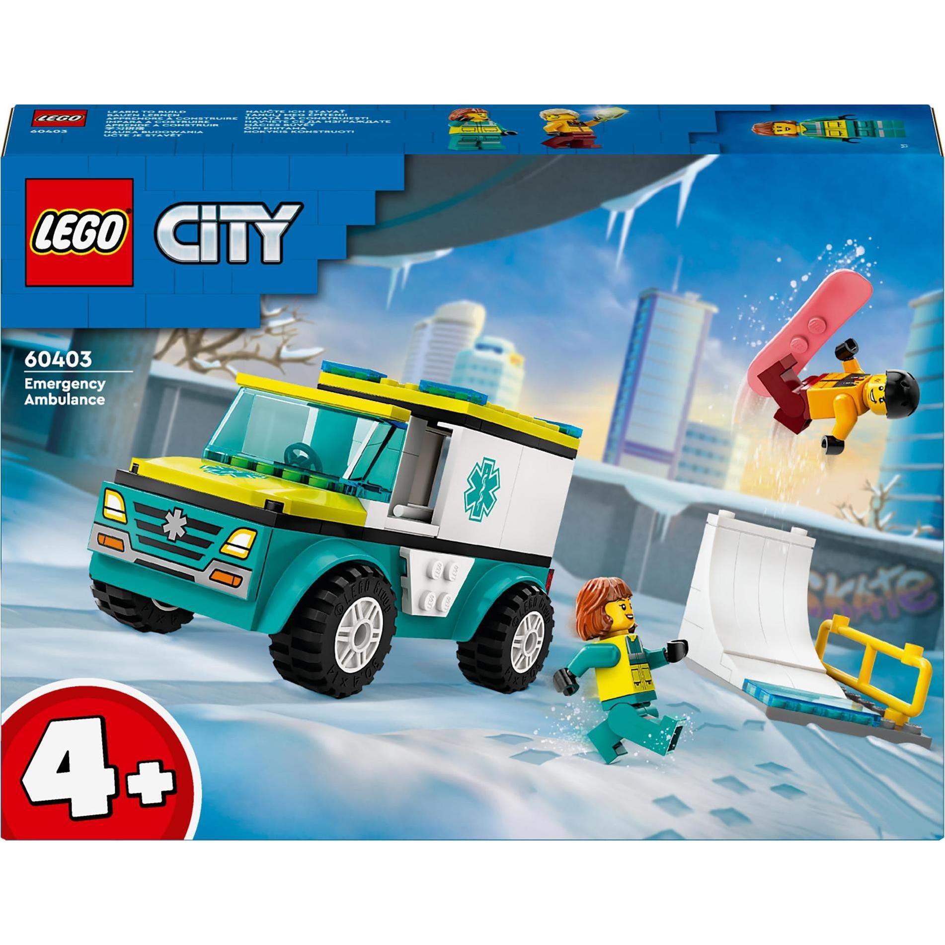LEGO Rettungswagen und Snowboarder (60403, LEGO City)