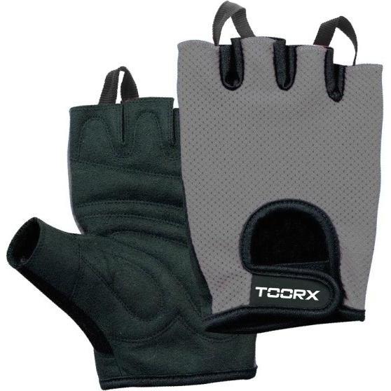 Sko, Unisex, Handschuhe, Toorx training gloves AHF028 M black/grey suede and micro-mesh, Schwarz, Grau, (M)