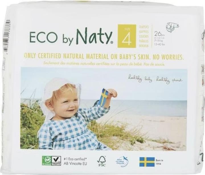 Image du produit Naty Couche bio (Taille 4, Pack, 26 pièce(s))