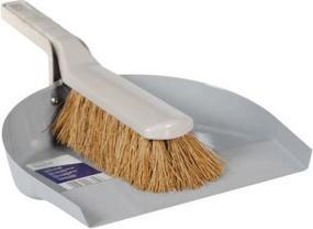 Metal Dustpan with Hand Broom Coco