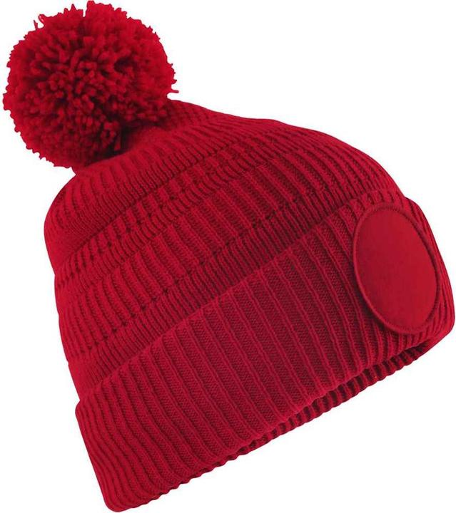 Actual product image Beechfield Mens Patch Beanie