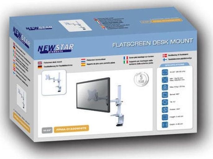 Image du produit Neomounts FPMA-D1330WHITE Support de bureau pour moniteur arctique (Tables, 24", 9 kg)