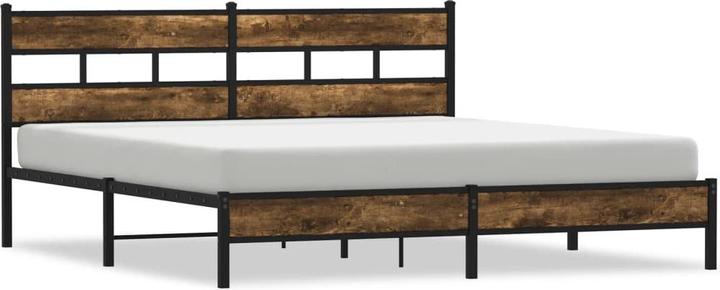 VidaXL Lit métallique Cadre de lit Sommier à lattes Lit double sans matelas 180x200cm (180 x 200 cm)