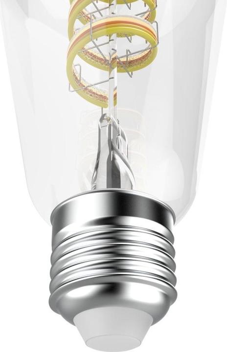 Produktbild Hama Smarte LED-Lampe, Matter, E27, Retro, Filament ST64, RGBW, dimmbar, mit App (E27, 470 lm, 1x)