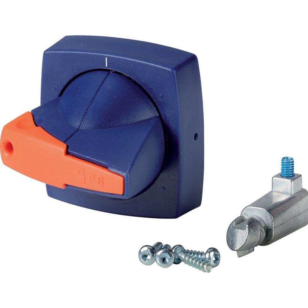 Eaton, Systemstromversorgung, Drehgriff, 8 mm, K2, Türeinbau, blau, 1818035