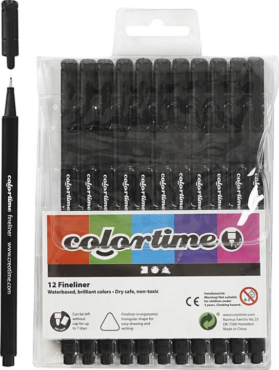Produktbild Colortime Fineliner Markers (12x)