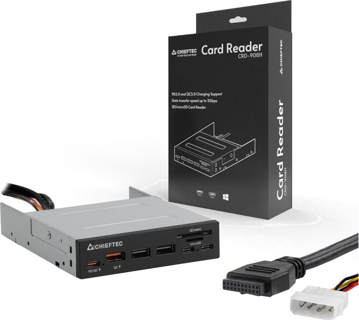 Productafbeelding Chieftec Kaartlezer CRD-908H (19-pins)