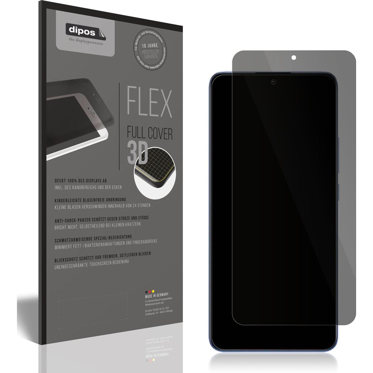Dipos Blickschutzfolie 2-Way Anti-Shock (1 Stück, Xiaomi 13T Pro), Smartphone Schutzfolie, Transparent