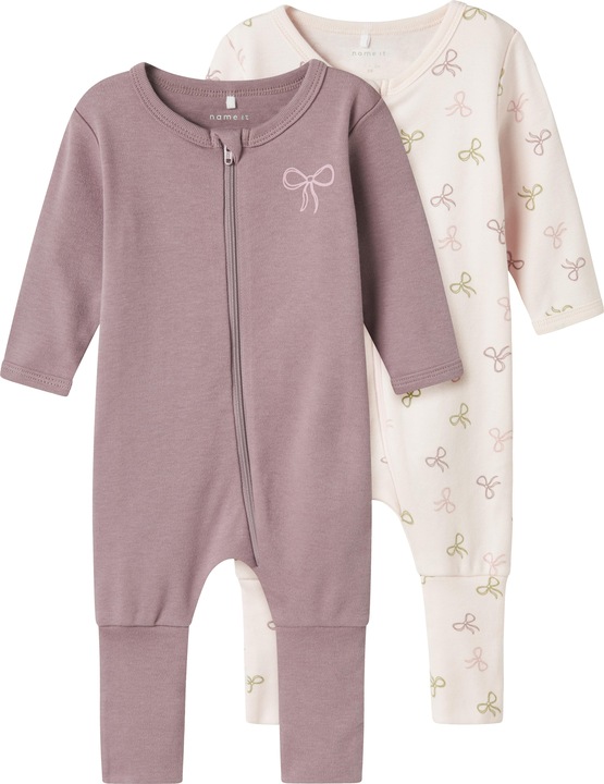Actual product image Name it Nbfnightsuit 2p Zip Ff Pink Bow Noos (56)