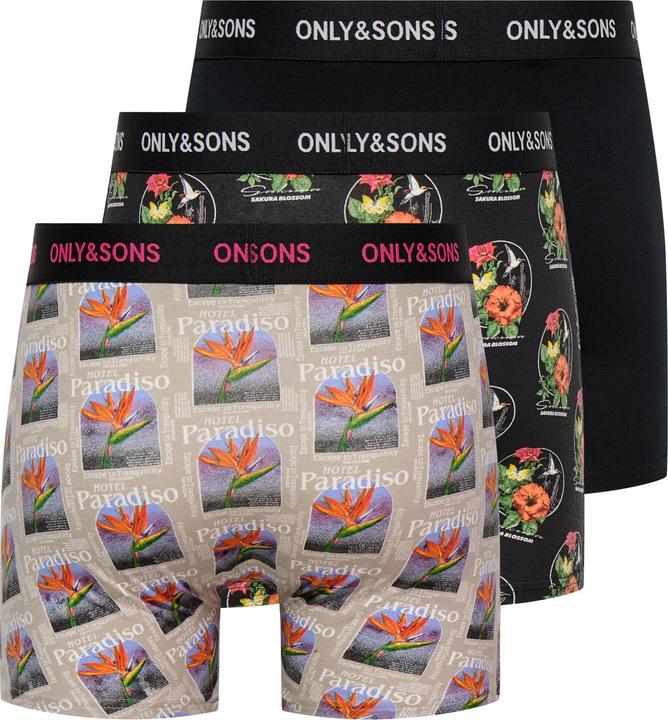 Image du produit Only & Sons Onsfitz Aop Wb Bold Boxer 3-Pack Noos (XXL)