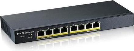 Image du produit Zyxel GS1900-8HP v3, Commutateur intelligent GbE L2 PoE à 8 ports, 802.3at, de bureau, sans ventilateur, (8 ports)