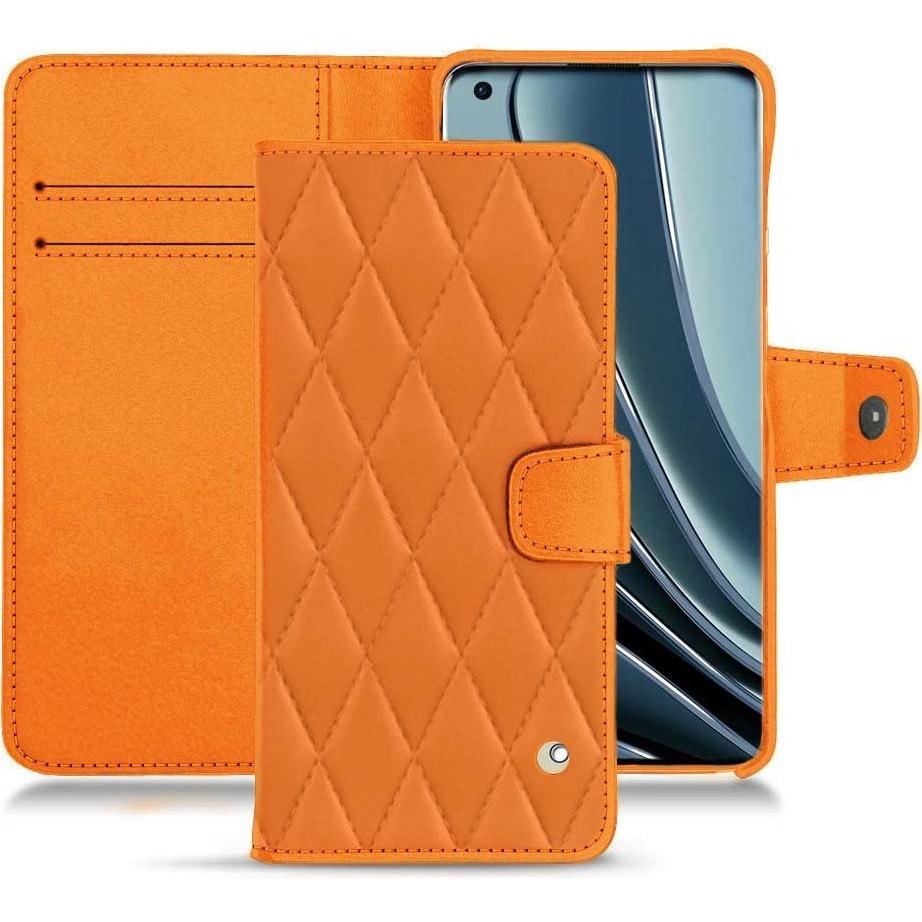 Noreve Lederschutzhülle Wallet (OnePlus 10 Pro), Smartphone Hülle, Orange