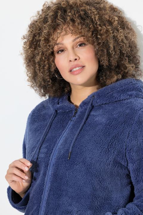 Produktbild Ulla Popken Teddy-Jacke, Kapuze, Langarm, weicher Teddyplüsch (42, 44)