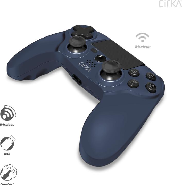 Actual product image Hyperkin Nuforce Wireless Controller - PS4/ PC/ Mac (Twilight Blue) (PS4, PC)