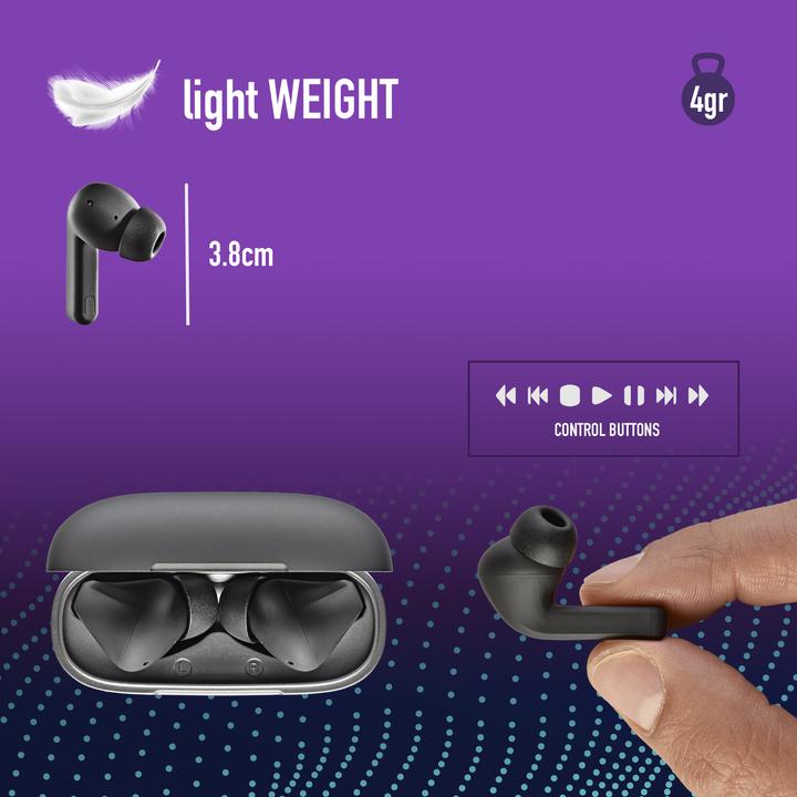 Actual product image NGS Artica crown black (8 h, Wireless)