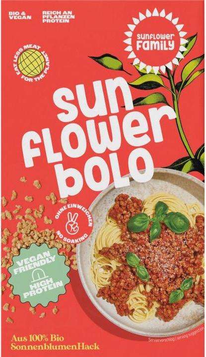Produktbild Sunflower Family Sonnenblumenhack Bolognese Bio (131 g)